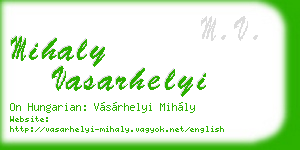 mihaly vasarhelyi business card