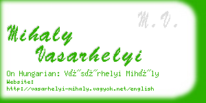 mihaly vasarhelyi business card